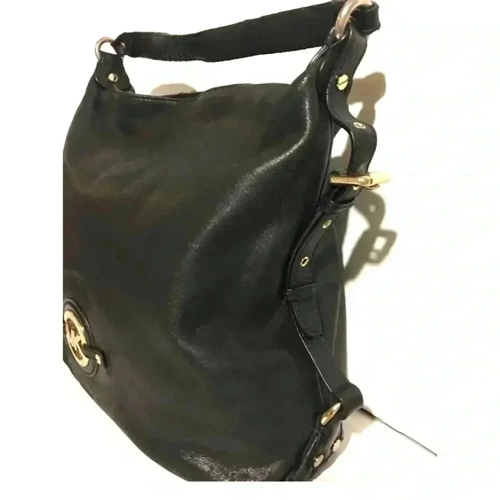 Michael kors black leather hobo handbag - Picture 5 of 11